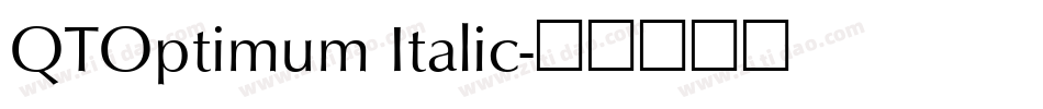 QTOptimum Italic字体转换